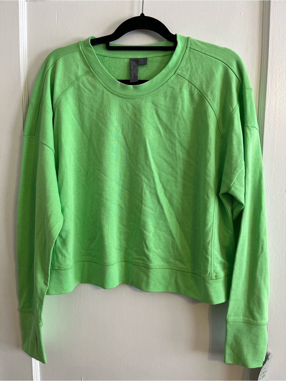 Sweaty Betty Neon Green Crewneck Sweatshirt